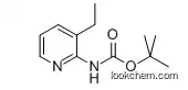 Molecular Structure of 149489-03-2 (Carbamic acid, (3-ethyl-2-pyridinyl)-, 1,1-dimethylethyl ester)